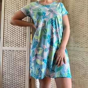 Lilly Pulitzer Blue Parrot Pool Side Dress